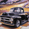 1955 Ford Pickup Classic Diamond Painting