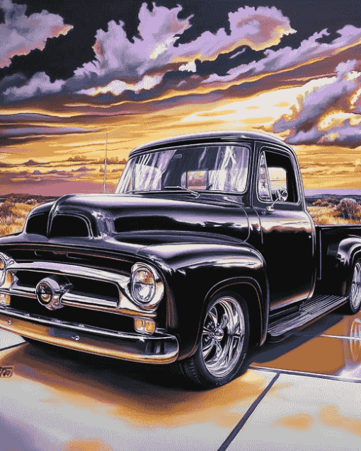 1955 Ford Pickup Classic Diamond Painting