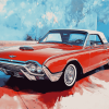 1963 Thunderbird Classic Car Diamond Painting