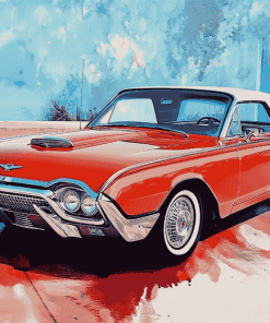 1963 Thunderbird Classic Car Diamond Painting