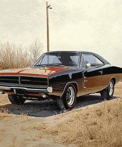 1968 Dodge Charger Classic Diamond Painting