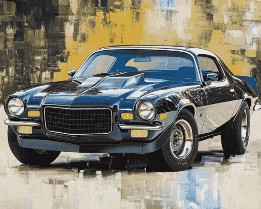 1970 Chevrolet Camaro Z28 Engines Diamond Painting