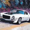 1972 Camaro Car Art Diamond Painting