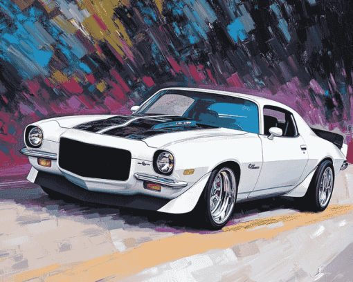 1972 Camaro Car Art Diamond Painting