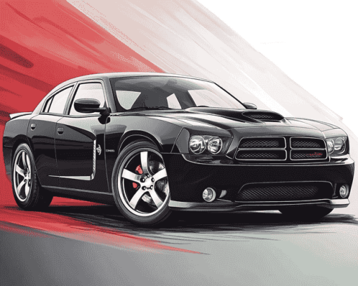 2010 Dodge Charger Engine Diamond Painting