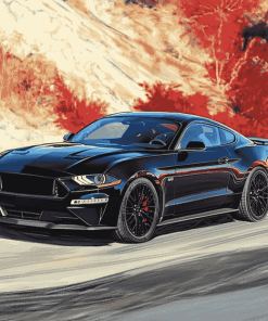 2018 GT Mustang Black Diamond Painting