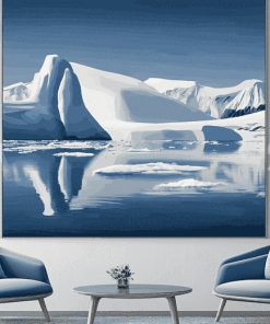 "Antarctica Icebergs Landscape Diamond Painting"