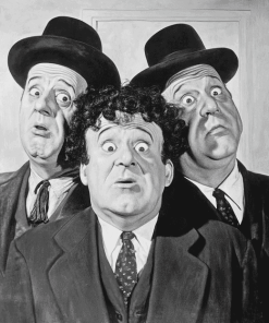 3 Stooges Monochrome Comedy Diamond Painting