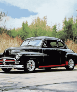 49 Ford Coupe Car Engines Diamond Painting