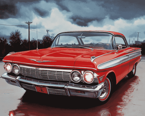 61 Impala Classic Car Diamond Painting