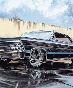 68 Chevy Impala Engines Diamond Painting