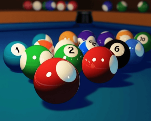 8 Ball Pool Cartoon Diamond Painting