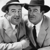 Abbot And Costello Black And White Diamond Painting