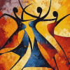 Abstract African Movement Diamond Painting