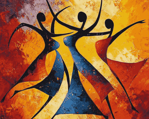 Abstract African Movement Diamond Painting