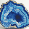 Abstract Blue Geode Diamond Painting