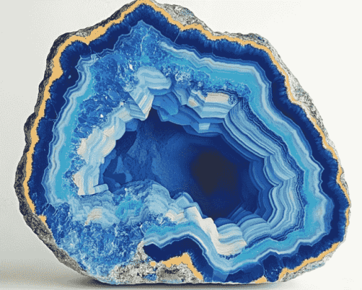 Abstract Blue Geode Diamond Painting