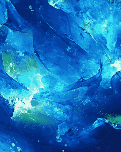 Abstract Blue Ocean Diamond Painting