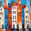 Abstract Buildings Diamond Painting