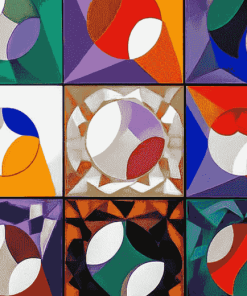 Abstract Cubism Vasarely Diamond Painting