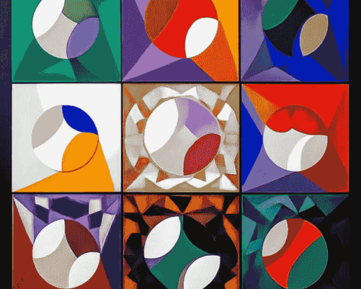 Abstract Cubism Vasarely Diamond Painting