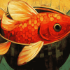 Abstract Drum Fish Diamond Painting