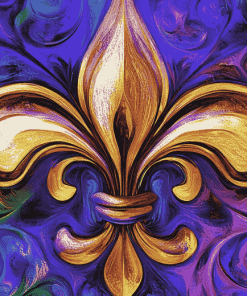 Abstract Fleur De Lis Art Diamond Painting