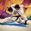 Abstract Jiu Jitsu Diamond Painting