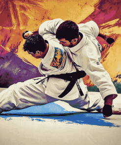 Abstract Jiu Jitsu Diamond Painting