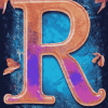 Abstract Letter R Monogram Diamond Painting