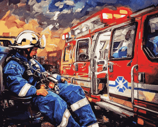 Abstract Paramedic Art Diamond Painting