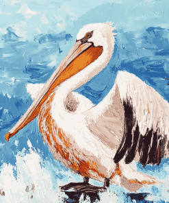 Abstract Pelican Diamond Painting