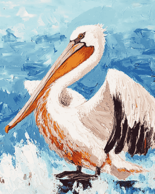 Abstract Pelican Diamond Painting