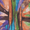 Abstract Sequoia Forest Diamond Painting