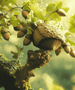 Acorn Tree Diamond Painting