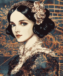 Ada Lovelace Vintage Lady Diamond Painting