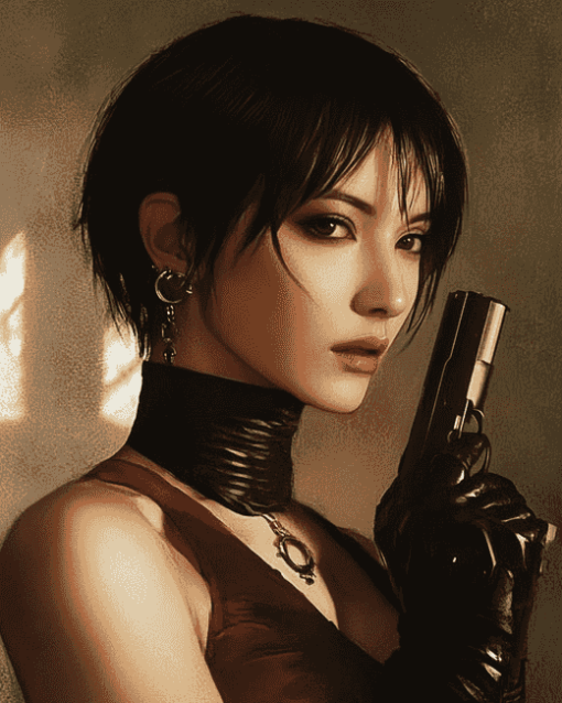 Ada Wong Resident Evil Character Diamond Painting