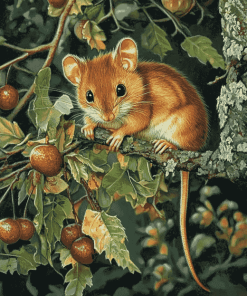 Adorable Dormouse Diamond Painting