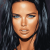 Adriana Lima Celebrity Diamond Painting