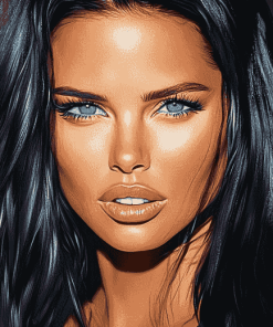 Adriana Lima Celebrity Diamond Painting