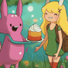 Adventure Time Fionna and Cake Animation Diamond Painting