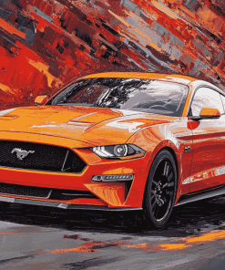 Aesthetic 2018 Mustang Coupe Diamond Painting