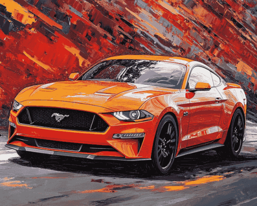 Aesthetic 2018 Mustang Coupe Diamond Painting