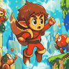 Aesthetic Alex Kidd Animations Diamond Painting