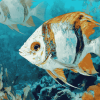 Aesthetic Atlantic Spadefish Diamond Painting