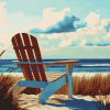 Aesthetic Beach Adirondack Chair Diamond Painting