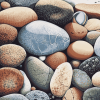 Aesthetic Beach Stones Diamond Painting