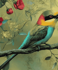 Aesthetic Bee Eater Birds Diamond Painting