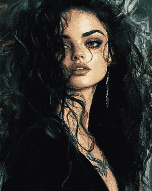 Aesthetic Bellatrix Lestrange Diamond Painting