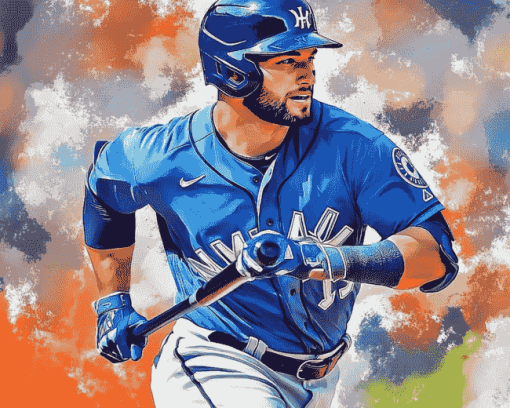 Aesthetic Blue Jays Kevin Kiermaier Diamond Painting